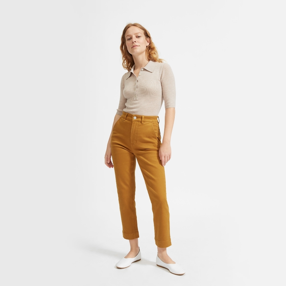 Everlane Ochre Slim Cropped Pant
